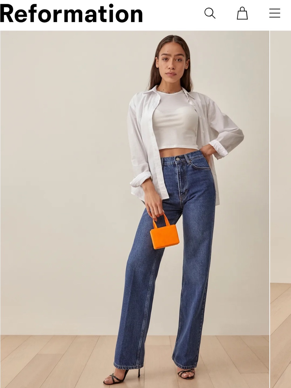 Reformation Wilder High Rise Wide Leg Jeans